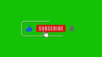 Youtube sottoscrivi video, piace e sottoscrivi e campana icona. 4k. video