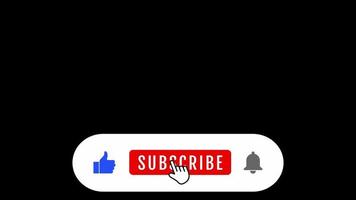YouTube abonnez-vous à la vidéo, aimez et abonnez-vous et icône de cloche. 4k. video