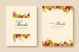 Thanksgiving Day Typographic Poster Design template. Thank you greeting card template. vector