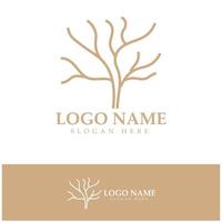 logotipo de árbol abstracto para bosque y naturaleza de parque. con una combinación de elementos de línea .vector para diseños de negocios, agricultura, conceptos ecológicos, vegetación y belleza natural. vector