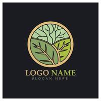 Abstract tree logo for forest and park nature.with a combination of .vector line elements for business designs, agriculture, ecological concepts, greenery and natural beauty. vector