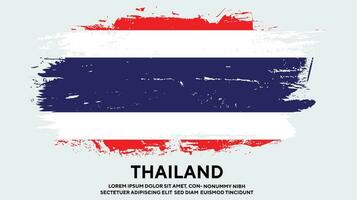 New Thailand colorful grunge texture flag design vector