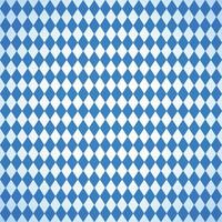 Oktoberfest background frame with bavarian white blue paper, banner. October fest background, text place, copy space. Bavaria State flag fabric table cloth. Oktoberfest cloth paper runner vector