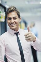 it engineers in network server room photo