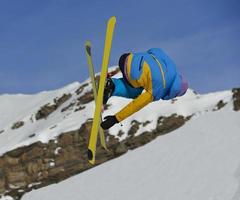 Skier portrait view photo