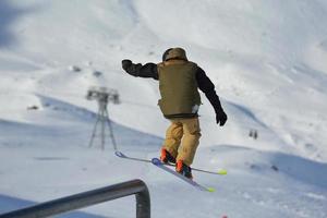 Skier portrait view photo