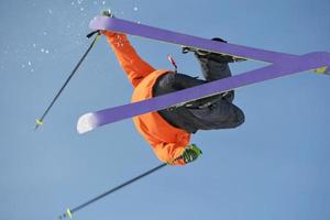 Skier portrait view photo