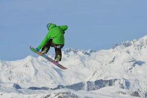 Skier portrait view photo