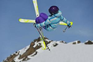 Skier portrait view photo