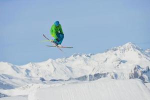 Skier portrait view photo