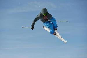 Skier portrait view photo