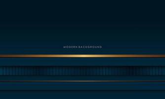 Blue dop abstract background with golden luxury vector