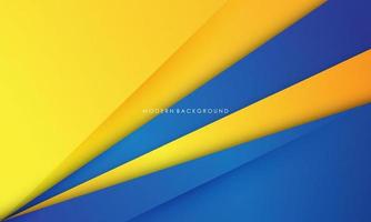 Modern abstract background blue and yellow color vector