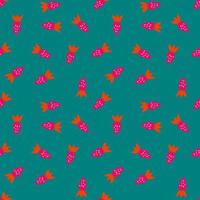 Simple strawberry seamless pattern. Hand drawn strawberries wallpaper. Fruits backdrop. vector