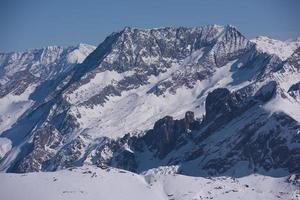 beautiful landscape of mountain on winter photo