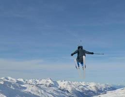 Skier portrait view photo