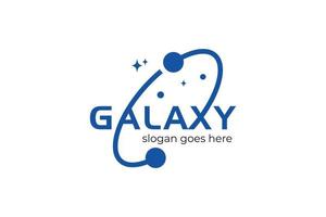 galaxy planet logo icon symbol astronomy logotype for solar system and universe logo elements vector