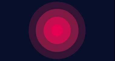 red glowing button circle background animation video
