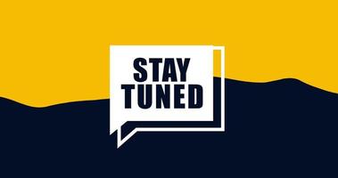 stay tuned banner calm animation video