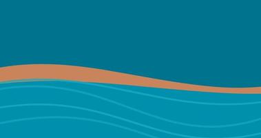 blauw kalmte bruin lijn Golf achtergrond animatie video