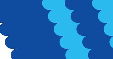 animation de transition de nuage incurvé bleu