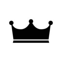 Crown symbol silhouette illustration design vector