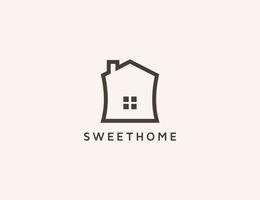 plantilla de diseño de logotipo de casa para concepto de bienes raíces vector