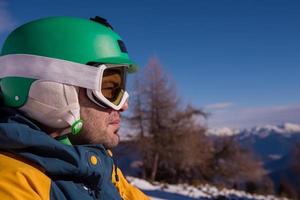 snowboarder portrait view photo