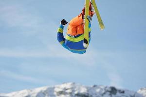 Skier portrait view photo