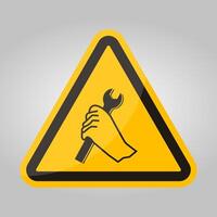 Do Not Carry Out Maintenance Work On Running Machinery vector