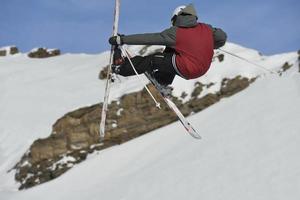 Skier portrait view photo