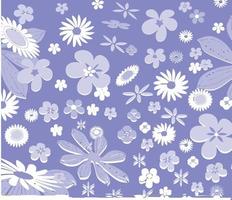 seamless pattern with pink flowers vector