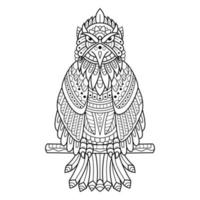 Eagle line art vector