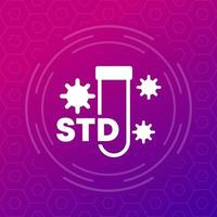 STD test icon for web vector