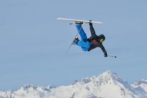 Skier portrait view photo