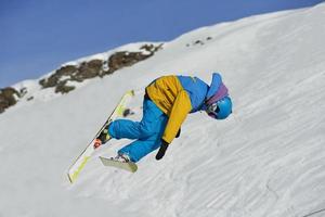 Skier portrait view photo