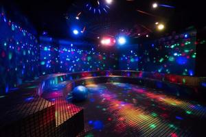 Sweden, 2022 - Kids neon disco partyDisco ball photo