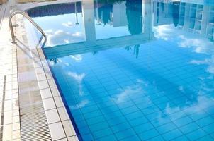 Outdoor pool in nice hotel photo