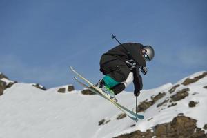 Skier portrait view photo