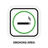 Smoke Area Silhouette Circle Icon. Smoke Allow Room Symbol. Smoking Tobacco Nicotine Cigarette Permit Outdoor Zone Glyph Pictogram. Smoke Cigar Cigarette Area Sign. Isolated Vector Illustration.