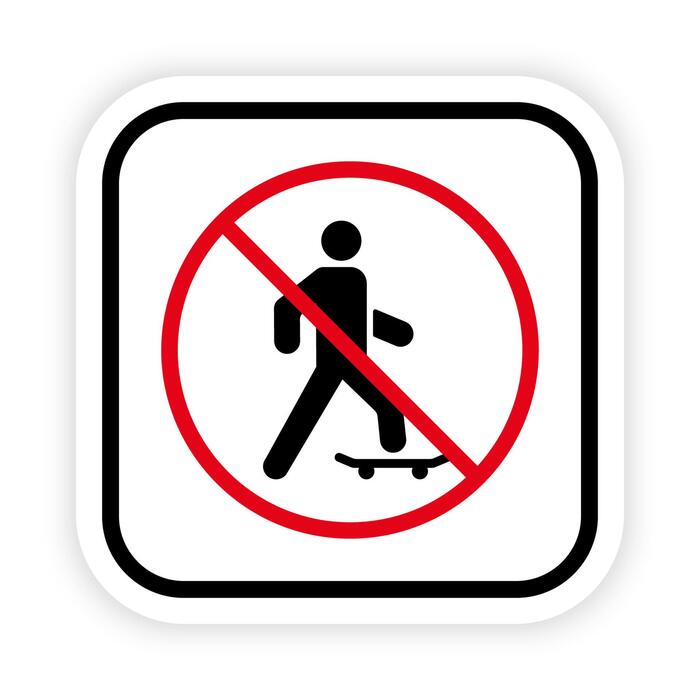 No Skateboarding Sign Vector Art, Icons, and Graphics for Free Download