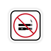 No Smoking Nicotine and Electronic Cigarette Forbidden Black Silhouette Icon. Ban Smoke Vape and Cigarette Pictogram. Prohibited Smoking Vaping Area Red Stop Symbol. Isolated Vector Illustration.