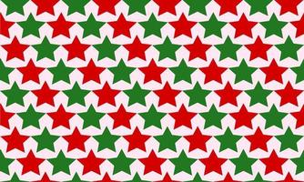 Seamless abstract pattern with geometric red and green stars shape. Vector background design. Paper, cloth, fabric, cloth, dress, napkin, printing, gift, present, Christmas, new year, wrapping concept