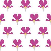 Redbud flowers of the bleeding heart seamless vector pattern