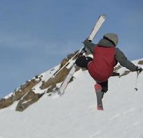 Skier portrait view photo