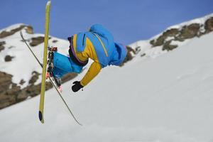 Skier portrait view photo