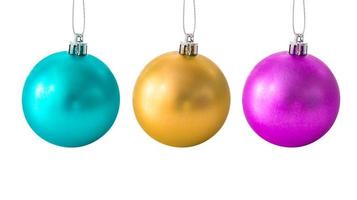 Set of Christmas balls photo