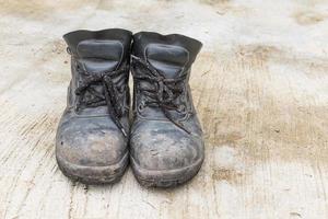 zapato de seguridad de cuero foto