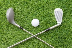 Sport objects related to golf equipment photo