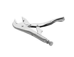 Locking pliers on white photo